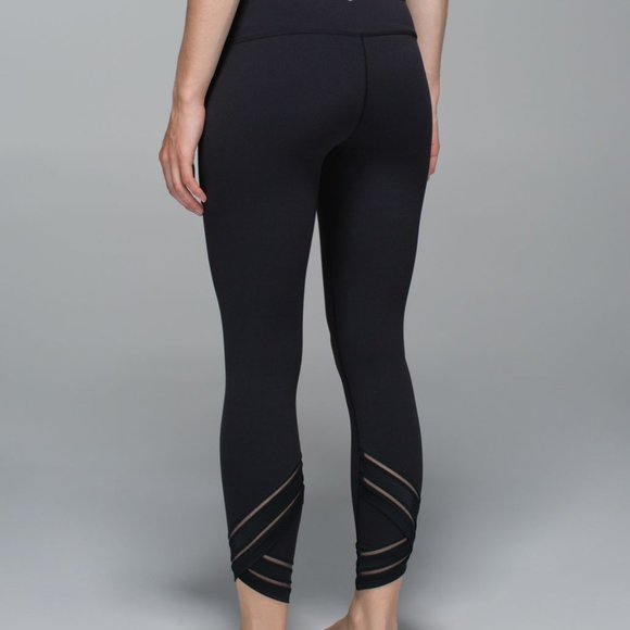 lululemon athletica Pants - VGUC/EUC High Times Pant *Wrap Mesh 26" Luon Black
